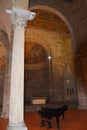 Lucca, Italy. September 17, 2023.The beautiful painted ceiling of the Basilica of Lucca