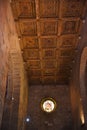 Lucca, Italy. September 17, 2023.The beautiful painted ceiling of the Basilica of Lucca