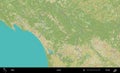 Lucca outlined, Italy. Topographic Humanitarian Royalty Free Stock Photo