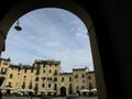 Lucca Tuscany  ampitheatre from roman times Royalty Free Stock Photo