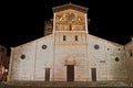 Lucca, Tuscany, Italy: the medieval Roman Catholic abbey dedicated to Saint Fridianus Italian: San Frediano with a huge golden