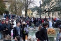 Crowd of people at Lucca Comics and Games 2023 cosplay event.