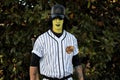 Cosplayer portrait dressed as a member of the Baseball Furies gang from The Warriors movie at the Lucca Comics and Games 2022.