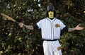 Portrait of Cosplayer dressed as a member of the Baseball Furies gang from The Warriors movie at the Lucca Comics and Games 2022.