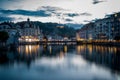 Lucern Harbor at Night