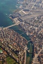 Lucerne Chapel Bridge Luzern Switzerland town City upright aerial view photography