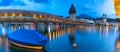 Lucerne in the evening, Switzerland Royalty Free Stock Photo