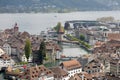 Lucerne, general view towards old town