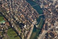 Lucerne Reuss River Luzern Switzerland town City aerial view photography