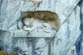 Lion Monument commemorates the Swiss Guards massacred, Lucerne