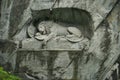 Lion Memorial in Lucerne, Switzerland Royalty Free Stock Photo