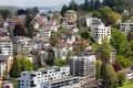 Lucerne, view of the housing district, Switzerland