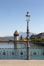 Lucerne with water tower and chapel bridge