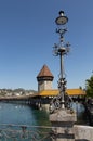 Lucerne with water tower and chapel bridge