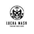 Lucha Mask Logo Design inspiration. vector illustration Royalty Free Stock Photo