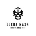 Lucha Mask Logo Design inspiration. vector illustration Royalty Free Stock Photo