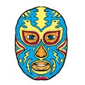 Luchador Mask Eagle Lightning Bolt Drawing