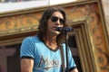 Luciano Ligabue, during the rehearsals of the show Royalty Free Stock Photo