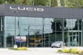 Lucid electric car Service Center in Seattle with name and vehicle