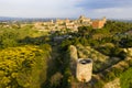 Lucignano town in Tuscany from above Royalty Free Stock Photo