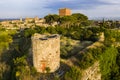 Lucignano town in Tuscany from above Royalty Free Stock Photo