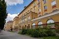 Lucina building in centrum of Havirov city built in Sorela style in perspective view