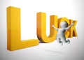 Luck concept icon means having fortune and being lucky - 3d illustration