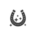 Luck horseshoe vector icon