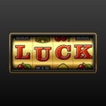 Luck on slot machine