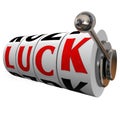 Luck Slot Wheels Gambling Fate Chance Word Spin to Win