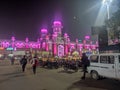 Lucknow Junction in pink light effect