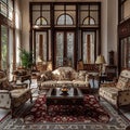 lucknowi nawabi an indian interior house Royalty Free Stock Photo