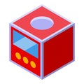 Lucky box icon isometric vector. Money game Royalty Free Stock Photo