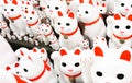 Lucky cats at Gotokuji-temple.