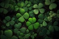 Lucky Charm: A Clover Background for All Occasions Royalty Free Stock Photo