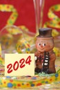 lucky charm and talisman as symbol in new year 2024