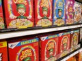 Lucky Charms cereal at store