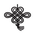 lucky chinese knot. Vector illustration decorative design Royalty Free Stock Photo