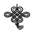 lucky chinese knot. Vector illustration decorative design