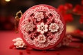 Lucky chinese new year paper cuttings showcasing intricate designs and artistry in decorations.