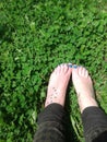 Lucky clover feet