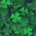 Lucky clover seamless pattern