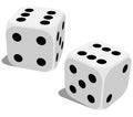 Lucky dice Royalty Free Stock Photo