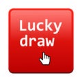 Lucky draw button Royalty Free Stock Photo