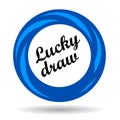 Lucky draw colorful icon