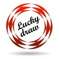 Lucky draw colorful icon