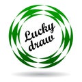 Lucky draw colorful icon