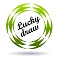 Lucky draw colorful icon