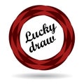 Lucky draw colorful icon