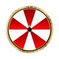 Lucky fortune wheel vector. Casino roulette leisure game